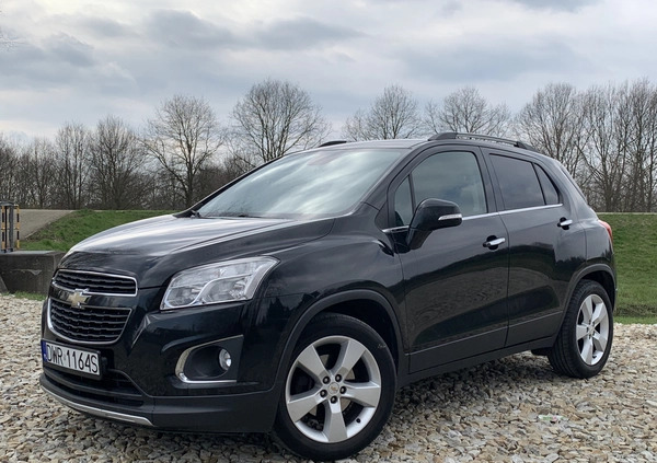Chevrolet Trax cena 34900 przebieg: 237580, rok produkcji 2014 z Wrocław małe 742